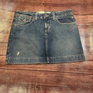 Women’s Gap Jeans Mini Skirt Distressed Size 8 Jean Denim